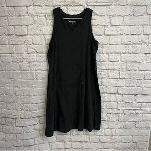 Koolaburra UGG Cotton Split Neck Midi Tank Dress grey Heather Womens Size XL